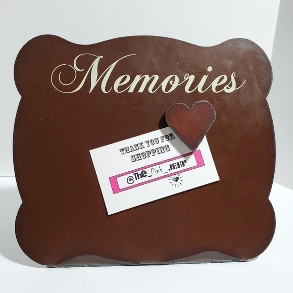 Magnetic Heart recipe picture note card holder Handmade Metal Memories - Picture 1 of 11